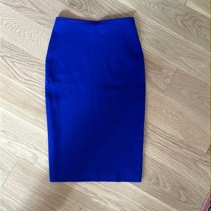 DVF Cobalt Blue Pencil Skirt